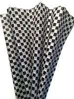 Black and White Tissue Paper for Gift Wrapping, Checkered Pattern, 24 Sheets, Large 20x30