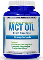 MCT Oil Capsules 100% from Coconuts - 1000 mg 180 Softgels - Keto Friendly - Great Pills for Energy and Weight Management (1 Pack)