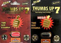 THUMBS UP 7 Male Enhancing Natural Performance Pill The New Most Effective Natural Amplifier for Performance, Energy, and Endurance (Red & Black)
