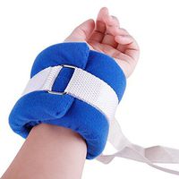 BIHIKI Control Limb Holder,4pcs Medical Restraints Patient Hospital Bed Limb Holders for Hands Or Feet Universal Constraints Control Quick Release (Blue)