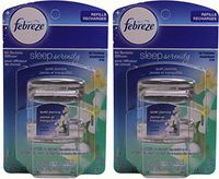 Febreze Set and Refresh Sleep Serenity Air Freshener for Bedside Diffuser, Quiet Jasmine, .36 Ounce, 2 Count (Pack of 2)