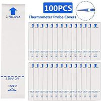 Isightguard 100PCS Electronic Thermometer Digital Thermometer with Display Screen Electronic Thermometer Covers for Hospital Clinic,Suitable for Kids and Adults Temperature Gauge (100PCS / Box)