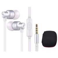 Earphones, Earbuds with Case for Boys,Girls - Bass Headphones with Microphone for School,Studio,Running,Workout, Wired Noise Cancelling Ear Buds Compatible Samsung S10,S9,S8,S7,S6 and More