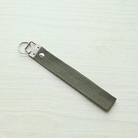 micoshop 6 Pcs Cotton Key Fob Hardware wrist Wristlets For keychain Split ring Strap Lanyard 1" Army-green