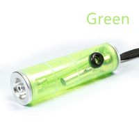 LLAKED Mini Glass Hookah Hose Detachable Transparent Bongs Waterpipe Shisha Hookah Accessories (Green)