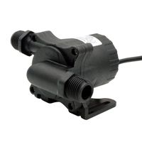 24V DC Circulation Pump 410GPH Inlet&Outlet 3/4 Inches 20mm NPT 60 Threads Static Head 49ft Brushless Submersible Installation High Temperature Resistance Garden Fountain Pump DC50F-24150S