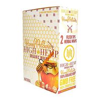 Organic Wraps - Tobacco Free, Vegan, Non-GMO! 6 Flavors to Choose from: Grape Ape, Honey Pot Swirl, Maui Mango, Original, Hydro Lemonade, and Blazin Cherry! (Honey Pot Swirl, 25 Packs)