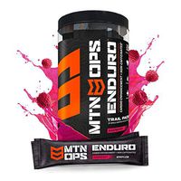 MTN OPS Enduro Cardio Enhancement Supplement, Nitric Oxide Boost (No Crash), Raspberry, 20 Single-Serving Stick Packs