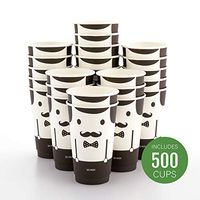 Insulated Paper Coffee Cups - Double Wall - Disposable - White - Monsieur - 16 oz - 500ct Box - MATCHING LIDS SOLD SEPARATELY: RWA0360B, RWA0360W, RWA0328LG, RWA0328GR, RWA0328HP, RWA0283W, RWA0283B