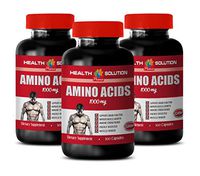 Muscle Builder Pills for Men - Amino ACIDS 1000 mg - l-lysine Bulk Supplements - 3 Bottles 300 Capsules