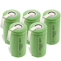 5x Exell 1.2V 4000mAh NiMH C Size Rechargeable Batteries w/Tabs use with high power static applications (Telecoms UPS and Smart grid) radio controlled devices electric tools electric mopeds USA SHIP
