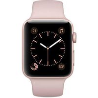 Apple Watch Series 1 42mm Smartwatch MQ112LL/A Rose Gold Aluminum Case, Pink Sand Sport Band (Renewed)
