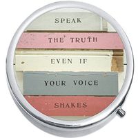 Speak The Truth Quote Medicine Vitamin Pill Box