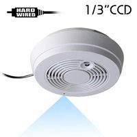 CCD-402SW Color CCD Hard Wired Spy Camera Hidden in Straight Down View Fake Smoke Detctor with 940nM Filter