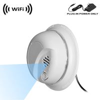 WF-404V Sony 1080p IMX323 Chip Super Low Light Spy Camera with WiFi Digital IP Signal, Recording & Remote Internet Access, Camera Hidden in a Fake Smoke Detector
