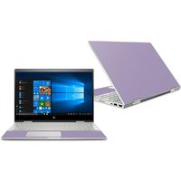 MightySkins Skin Compatible with HP Envy x360 Convertible 15" (2018) - Solid Lavender | Protective, Durable, and Unique Vinyl Decal wrap Cover | Easy to Apply, Remove | Made in The USA