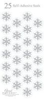 Great Papers! 1" Snowflake Seals, Silver (903396)