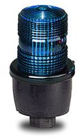 Federal Signal LP3P-120B Streamline Low Profile Strobe Light, Pipe Mount, 120 VAC, Blue