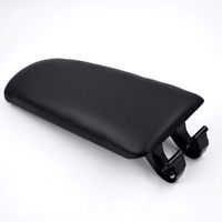 labwork Leather Armrest Center Box Console Lid Cover for 2004 2005 2006 2007 2008 Audi A4 B7 Black
