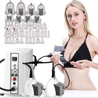 Breast Massage Machine, Electric Chest Breast Enhancer Enlargement Massager Buttock Body Massager Vacuum Therapy Machine