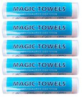 Magic Towel Dry Tissue Changes Wet Tissue Viscose Rayon Vegetable eco-Friendly Magic Towel 5pack (10ea in 1pack, Total 50ea)