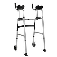 LBYMYB Four-Legged Walker Lightweight Folding Lower Limb Training Elderly Walker Home Aluminum Walker Wheelchair