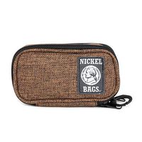 Nickel Bags Pod Key Chain | Herb Accessories Travel Pouch with Padded Interior (Brown, 6 in)