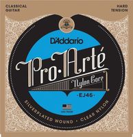 D'Addario EJ46x5 (5 sets) Classical Guitar Strings, Pro-Arte, Silver/Clear/Hard.