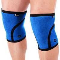 PRIM8 Knee Sleeves – 7 mm Neoprene Sleeves for Cross Training, WODs, Weightlifting, Squatting, Bodybuilding and Powerlifting – Top Quality Fitness Gear – Unisex Knee Support (Blue, Small)