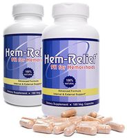 Western Herbal and Nutrition | Hem-Relief 911 for Hemorrhoids | 100% Natural Formula | Helps with Pain, Itching, Burning | Fast Acting Supplement | Internal & External Treatment | 360 Vegetarian Caps