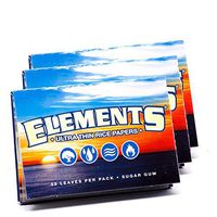 Elements Ultra Thin Rice Rolling Papers - 1 1/2 79mm Size (3 Packs)
