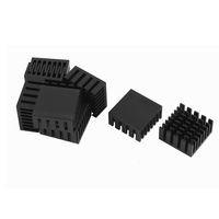 uxcell 10 Pcs Black Aluminum Cooler Radiator Heat Sink Heatsink 20mm x 20mm x 10mm