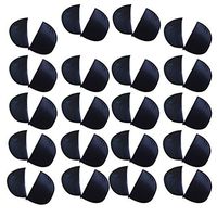 Healifty 20pcs Shoulder Pads Sponge Sewing Shoulder Pad Shoulder Push up Pads for Women Men Blazer Coat Clothes Black