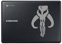 Mandalorian Mythosaur Bantha Skull (Silver 5") Vinyl Decal Sticker for Car Automobile Window Wall Laptop Notebook Etc.... Any Smooth Surface Such As Windows Bumpers