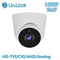 1080P 2MP HD CCTV Camera 4-in-1 (HD-TVI/CVI/AHD/Analog), Security Dome Camera with Night Vision, Remote Home Surveillance Camera Indoor Outdoor Weatherproof