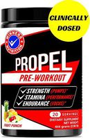 Pre Workout Powder Supplement for Men and Women. Fruit Punch. 40 Scoops. All Natural Nitric Oxide Preworkout Drink Mix to Boost Energy Endurance Strength Stamina. No Creatine