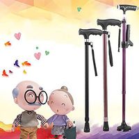 TXDWYF Flexible and Durable Walking Aid/Portable Cane with Ergonomic Handle/Lightweight Height Adjustable Walking Stick/Walking Stick and Mobility Aid/Tetrapod Walking Stick,Burgundycolor
