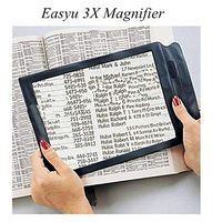 A4 Full Page Large Magnifying Sheet Clear Magnifying Glass Reading Aid Lens Fresnel Gift for Elderly Daily Reading (Magnifier)