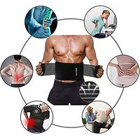 ZSZBACE Back Support Adjustable Lumbar Back Brace Lumbar Support Belt with Breathable Mesh and Dual Adjustable Straps for Lower Back Pain Relief for Men and Women (S/M)