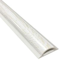 Electriduct Cable Shield Cord Cover - CSX-2 PVC Floor Wire Protector - 36 Inch - Wood Grain White - Pack of 2