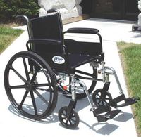 K3 Wheelchair Ltwt 20 w/ADDA & S/A Footrests