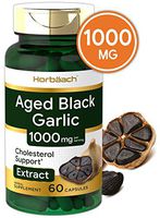 Aged Black Garlic 1000 mg | 60 Capsules | Fermented Extract | Non-GMO, Gluten Free | by Horbaach