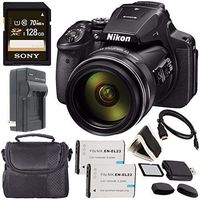 Nikon COOLPIX P900 Digital Camera 26499 + EN-EL23 Lithium Ion Battery + External Rapid Charger + Sony 32GB SDHC Card + Small Case Bundle