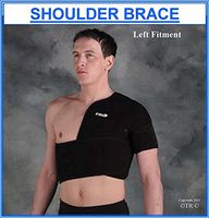 Proline Shoulder Support Brace - Black - Adult Free Size Right Hand