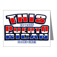 Note Card What Puerto Rican Looks Like Flag