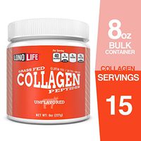 LonoLife Unflavored Collagen Peptides with 10g Protein, Paleo and Keto Friendly, 8-Ounce Bulk Container