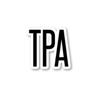 TPA Tampa Sticker Airport Codes Stickers - Laptop Stickers - Vinyl Decal - Laptop, Phone, Tablet Vinyl Decal Sticker S12162