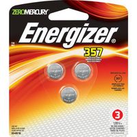 Energizer - Silver Oxide 357/303 Battery "Product Category: Button/Coin Cell Batteries/303/357, A23, 76A, Lr44"
