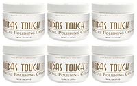 Midas Touch Metal Polishing Cream – 1lb, Cleaner & Polishing Rouge for Sterling Silver, Gold, Brass & Other Metals, 6pack, by Rolite