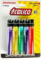 CALICO BRANDS BT6-5 0 5PK Disp Lighter ASSTD